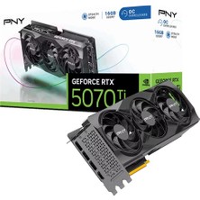 Pny RTX5070TI 16GB Argb Gddr7 256BIT HDMI Dp Pcıe 5.0 VCG5070T16TFXXPB1