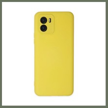 Bezos Vivo Y15S Kılıf Nano Içi Kadife Silikon - Sarı Bezos1