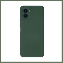 Bezos Vivo Y15S Kılıf Nano Içi Kadife Silikon - Koyu Yeşil Bezos1