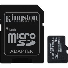 Kingston Sdcıt2-8gb 8gb Microsdhc Industrial C10 A1 Pslc Card + Sd Adapter Hafıza Kartı