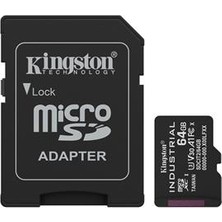 Kingston SDCIT2-64GB 64GB Microsdxc Industrial C10 A1 Pslc Card + Sd Adapter Hafıza Kartı