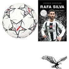 Beşiktaş Beyaz Futbol Topu No:5 + Rafa Silva Posterli Futbolcu Kitabı 2'li Set