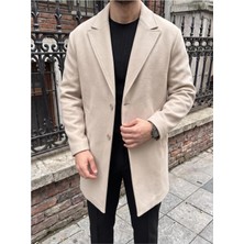 Gambocci Erkek Oversize Uzun Kaşe Kaban