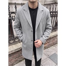 Gambocci Erkek Oversize Uzun Kaşe Kaban