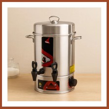 Bezos Elektrikli Semaver Çay Makinesi 6 Litre Çift Musluk 1000W (60 Bardak) Pro
