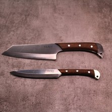 Skniv Alaz: Kiritsuke Japon Şef Bıçağı ve Fileto & Doğrama Bıçağı Seti - El Yapımı Mutfak Şef Bıçak Seti