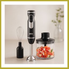 Bezos El Blender Seti 700 ml Paslanmaz Çelik Bıçak 2 Hız Bcks