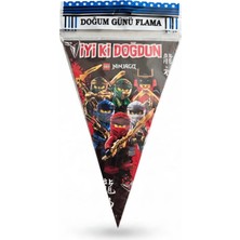 Cadde Süs Ninjago Temalı Flama 9 Bayrak