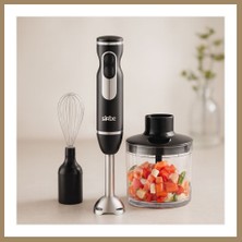 Bezos El Blender Seti 700 ml Paslanmaz Çelik Bıçak 2 Hız 22