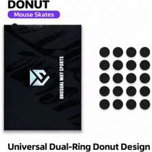 Oyuncu Baykuş Unusual Way Sports Black Fox Evrensel Donut Mouse Skatez Black 20 Adet