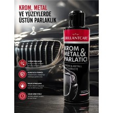 BRILLANTCARE Krom ve Metal Yüzeyler Temizleyici Parlatıcı - 100GR