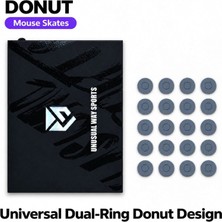 Oyuncu Baykuş Unusual Way Sports Silver Fox Evrensel Donut Mouse Skatez Gray 20 Adet