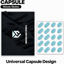 Oyuncu Baykuş Unusual Way Sports Enhanced Magic Ice Evrensel Capsule Mouse Skatez Cyan 20 Adet