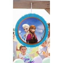 Cadde Süs Frozen Temalı Mavi Katlanır Pinyata ve Sopası