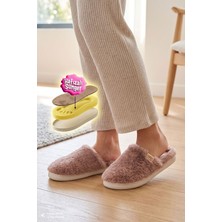 Twigy Elis Peluş Kadın Ev Terliği Pudra 36/41
