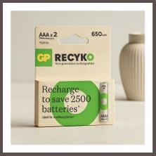 Bezos Aaa Şarjlı Pil 650MAH Ince ECO123