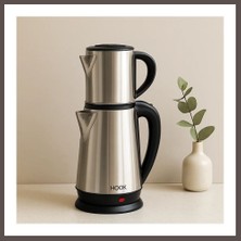 Bezos Elektrikli Çay Makinesi 1.8l Su Isıtıcı + 0.8l Demlik 1800W ECO123