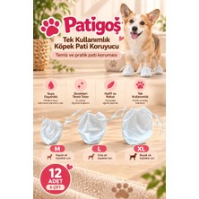White Guard Patigoş Hijyenik Pati Galoşu Büyük Irk Köpekler Için Tek Kullanımlık - Xl Beden