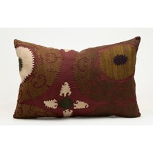 Kilim Wholesale Suzani Kumaştan Yapılmış Kırlent Kılıfı, 40X60 cm