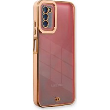 Toyigoo Samsung Galaxy A03S Kılıf Liva Lens Silikon - Rose