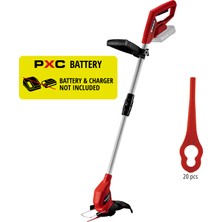 Einhell Akülü Kenar Kesme Makinesi GC-CT 18/24 Li-Solo 3411123 | PXC | 18 V | ayarlanabilir teleskopik sap | 20 plastik bıçak | çiçek koruyucu | akü hariç
