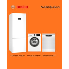 Bosch 3'lü Çeyiz Seti KGN55CWE0N SMS4IKW62T WGA25203TR