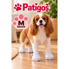 White Guard  Patigoş Küçük Irklar İçin Tek Kullanımlık Köpek Ayakkabısı, Hijyenik Pati Galoşu Ev Içi Temizlik & Dış Mekân Sonrası