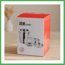 Astraltech Paslanmaz Çelik 3'lü Sefer Tası 1.6l (200+500+900 Ml) Metal Kulplu Bezoss