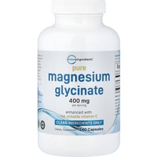 Micro Ingredients, Pure Magnesium Glycinate, 240 Kapsül Orijinal Usa Menşeii Dmmedicineden