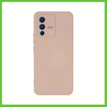 Bezos Vivo V23 5g Kılıf Nano Içi Kadife Silikon - Pudra Dmc