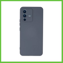 Bezos Vivo V23 5g Kılıf Nano Içi Kadife Silikon - Gri Dmc