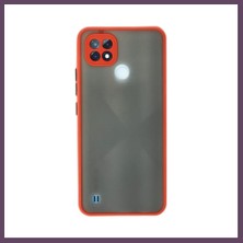 Bezos Realme C21 Uyumlu Kılıf Montreal Silikon Kapak - Kırmızı Bhs