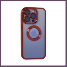 Bezos iPhone 15 Pro Max Uyumlu Kılıf Slot Silikon - Kırmızı Bhs