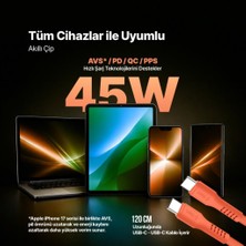 Ttec Smartcharger Gan 45W Avs Pd Seyahat Hızlı Şarj Aleti + Usb-C - Usb-C 3A 120 cm Kablo Neon