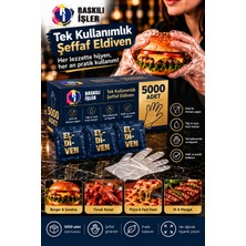 5000 Adet Tek Kullanımlık Şeffaf Eldiven – Lacivert Özel Ambalajlı