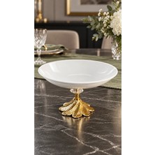 May Home Metal Ayaklı Porselen Kase & Salata Meyve Meze Sunumluğu