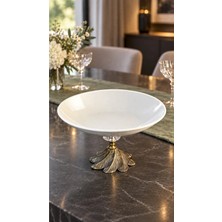 May Home Metal Ayaklı Porselen Kase & Salata Meyve Meze Sunumluğu