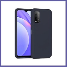 Nida Redmi 9t Kılıf Nano Içi Kadife Silikon - Siyah Nıda