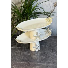 May Home Gümüş Deniz Yıldızı Sofra Servis Sunum Seti