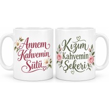 Astraltech Anne Kız Molası 2'li Porselen Kupa Seti - Model 498 Bezoss