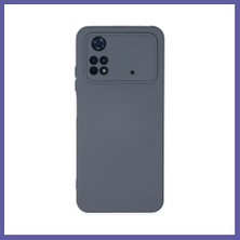 Nida Poco M4 Pro 4g Kılıf Nano Içi Kadife Silikon - Gri Nıda