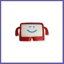 Nida iPad 4 9.7 Kılıf Karakter Tablet Silikon - Kırmızı Nıda