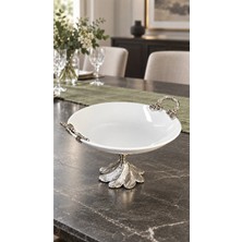 May Home Ayaklı Kulplu Porselen Yüksek Kase & Salata Meze Ikramlık Servislik