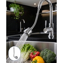 A-Luxe Ayarlanabilir Lavabo Uzatma Başlığı Spiral Hortumlu Uczzmuslukuzatma-4