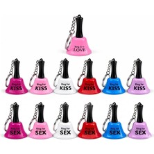 Magicool Ifk Kiss Love Sex Yazılı Mini Zili Anahtarlık TCX5878