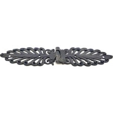 Çerçici Ifk Antika Tarz Dekoratif Pirinç Yaprak Desenli Menteşe - 55X265 Mm, Oksit