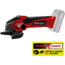 Einhell Akülü Avuç Taşlama Makinesi TC-AG 18/115 Li-Solo 4431130 | PXC | 18 V | Ø 115 mm | 28 mm kesme derinliği | yumuşak başlatma | kesme diski dahil değildir | akü hariç
