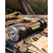 A-Luxe Şarjlı LED El Feneri 9 LED 4 Modlu UCZZZCLS11FENER-1