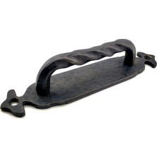 Magicool Ifk Antika Tarz Dekoratif Pirinç Burgulu Çekme Kol - 148X33 Mm, Oksit