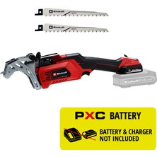 Einhell Akülü Dal Kesme Testeresi GE-GS 18/150 Li-Solo 3408290 | PXC | 18 V | 100 mm kesme kapasitesi | 20 mm strok yüksekliği | çıkarılabilir dal tutucu | 2x testere bıçağı | akü hariç